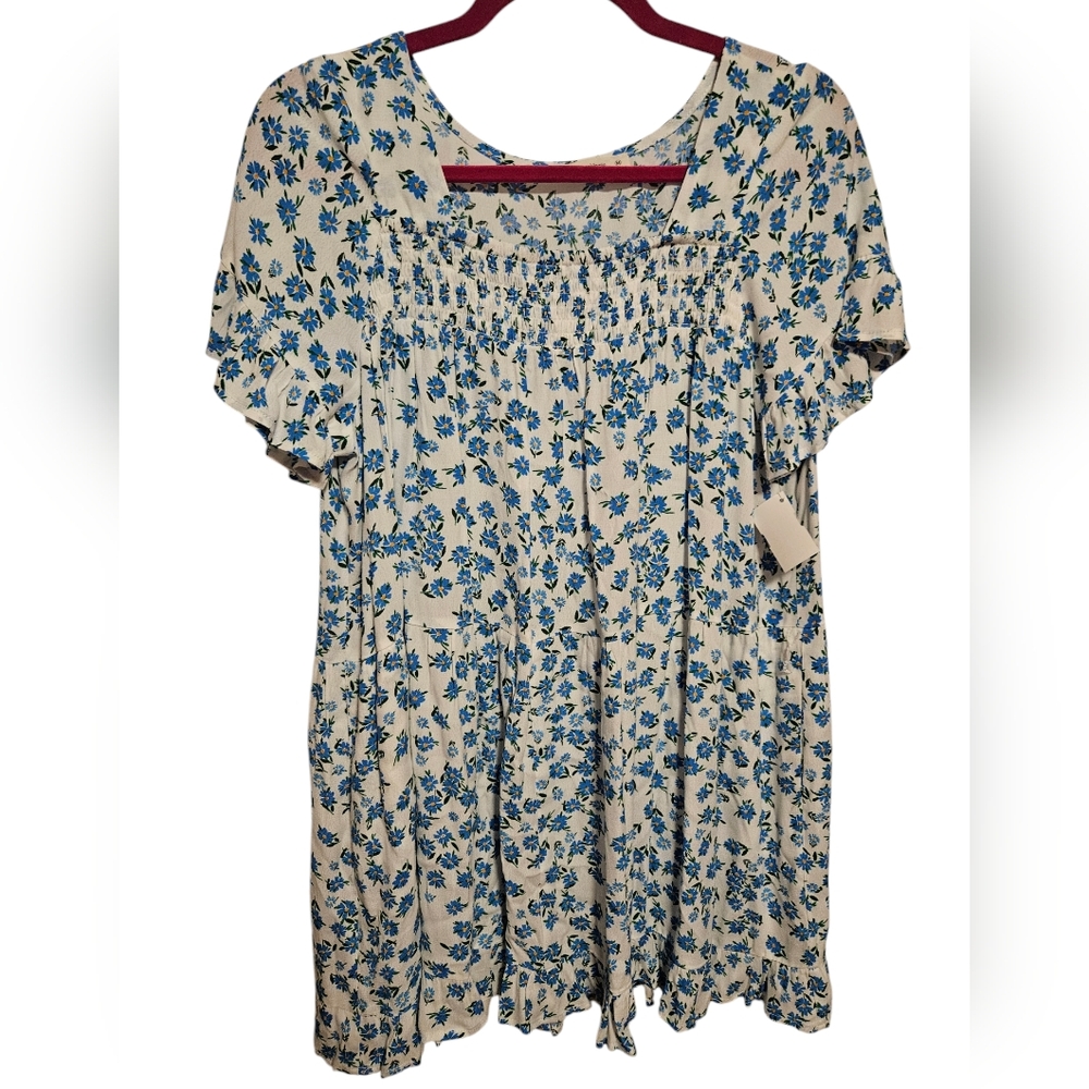 The Impeccable Pig Floral Oversized Mini Dress
